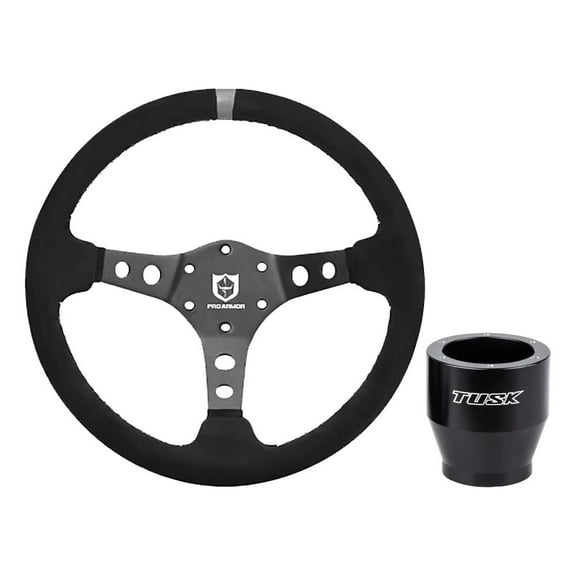 Tusk Steering Wheel Hub with Pro Armor Steering Wheel Top Marker Suede Steering Wheel For Polaris RANGER 800 6x6 2010-2016