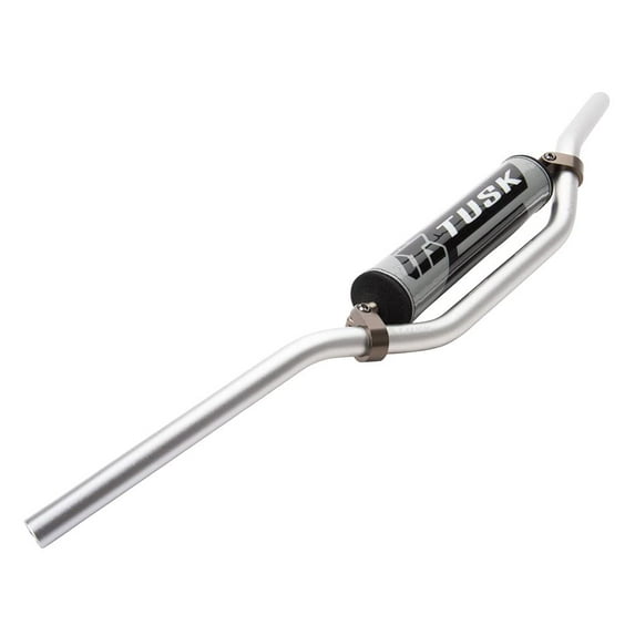 TUSK T-10 Aluminum 7/8" Handlebar YZ High Bend Silver for Kawasaki KDX220 1997-2005