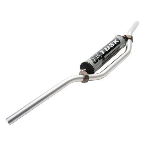 Tusk T-10 Aluminum 7/8" Handlebar Yz High Bend Silver for Suzuki Ds80 1980-1982,1985-2000