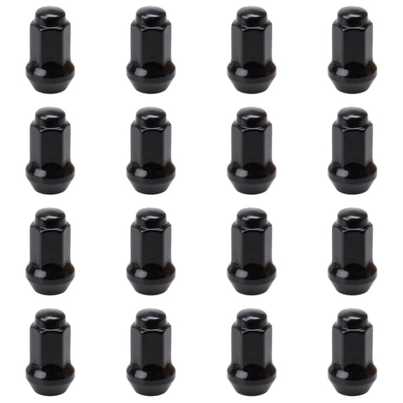 Tusk Tapered 10mm x 1.25mm Thread Pitch, w/ 14mm Head Black Lug Nuts Fits: Arctic Cat 300 2 x 4 2001-2003, 2010, 2012 - 2016 (Pack of 16)