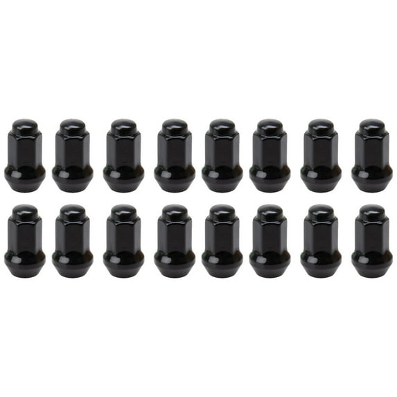Tusk Tapered Lug Nut 10mm x 1.25mm Thread Pitch w/14mm Head Black (16pk) for Honda Rancher 420 2x4 ES 2007-2016