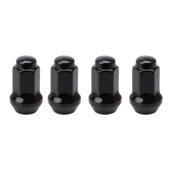 Tusk Tapered Lug Nut 10mm x 1.25mm Thread Pitch w/14mm Head Black (4pk) for Yamaha BRUIN 350 4x4 2004-2006