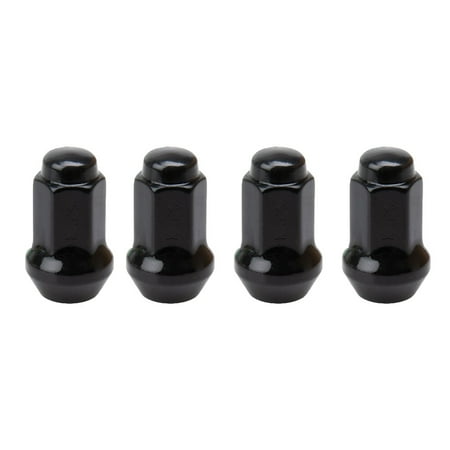 Tusk Tapered Lug Nut 10mm x 1.25mm Thread Pitch w/14mm Head Black (4pk) for Yamaha RAPTOR 700 2006-2019