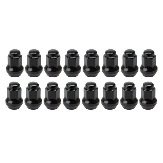Tusk Tapered Lug Nut 3/8" with 14mm Head Black (16pk) for Polaris SPORTSMAN 500 M.V. 2005