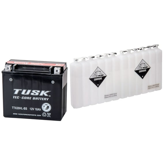 Tusk Tec-Core Battery with Acid TTX20HLBS Maintenance-Free For Indian Sport Chief RT 2025