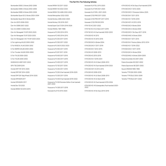 Tusk Tec-Core Battery with Acid TTX4LBS Maintenance-Free For HONDA GROM 125 2014-2015,2017-2020,2022-2023