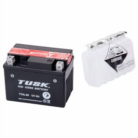 Tusk Tec-Core Battery with Acid TTX4LBS Maintenance-Free For HONDA GROM 125 ABS 2022-2023