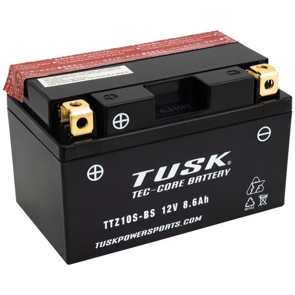Tusk Tec-Core Battery with Acid TTZ10S For Honda Shadow 600 DLX VT600CD 2004-2007