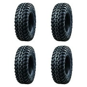 Tusk Terrabite Set Of 4 UTV ATV Tires 25x8-12 / 25x10-12