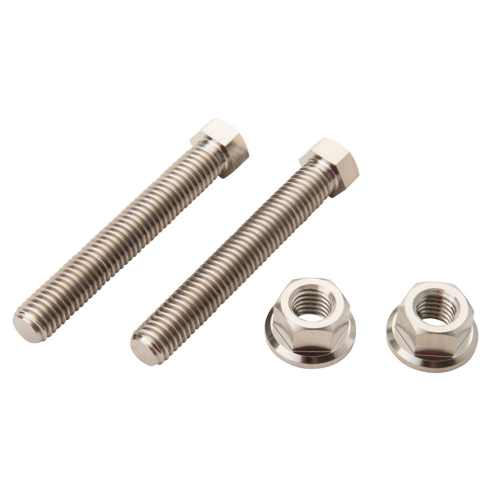 Tusk Titanium Axle Adjuster Bolts Silver for Yamaha YZ250 20022024