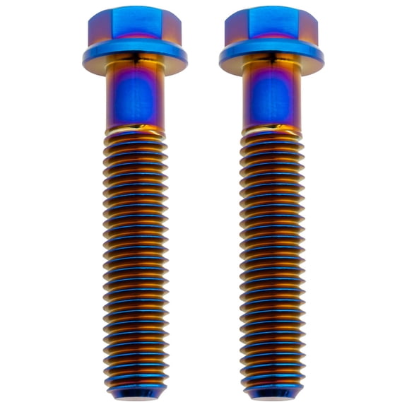 Tusk Titanium Bolt M8 x 40mm 2 Pack Burnt Blue