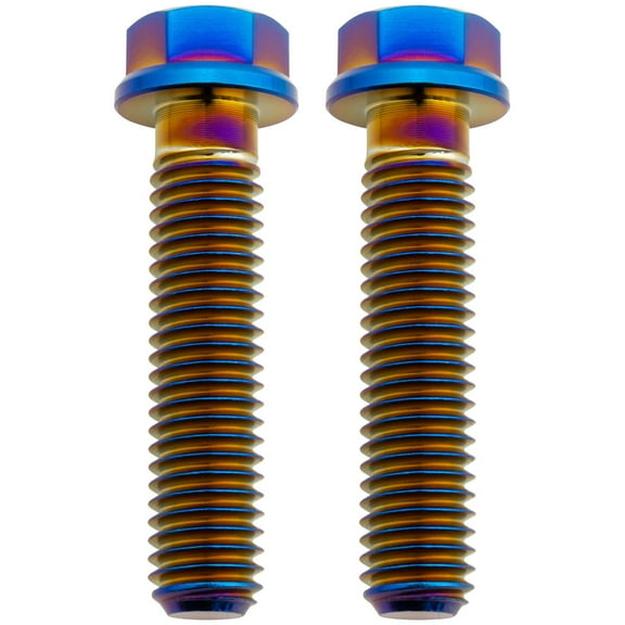 Tusk Titanium Front Brake Caliper Bolt Kit Burnt Blue For  Husqvarna TE 250 2014