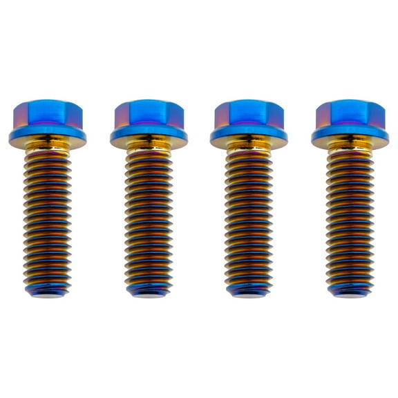 Tusk Titanium Handlebar Clamp Bolt Kit Burnt Blue For Husqvarna TC 65 2021-2026