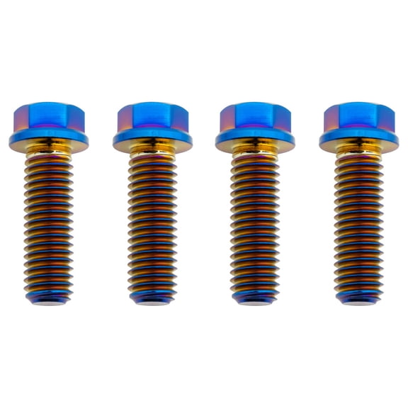 Tusk Titanium Handlebar Clamp Bolt Kit Burnt Blue for Husqvarna Te 150 2017-2019