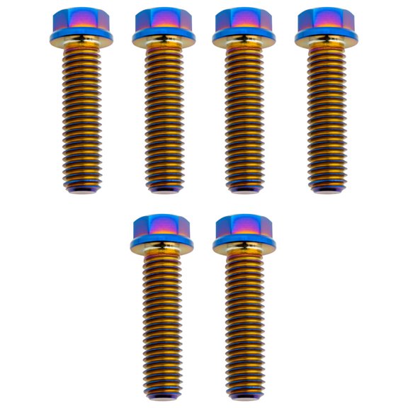 Tusk Titanium Triple Clamp Bolt Kit Factory Triple Clamp Burnt Blue For GASGAS MC 65 2021-2022