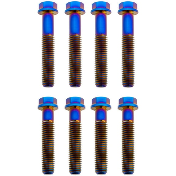 Tusk Titanium Triple Clamp Bolt Kit Burnt Blue for Honda Crf450Rx 2017-2020