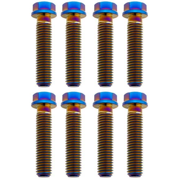 Tusk Titanium Triple Clamp Bolt Kit Burnt Blue for Yamaha Yz450F 2007-2025