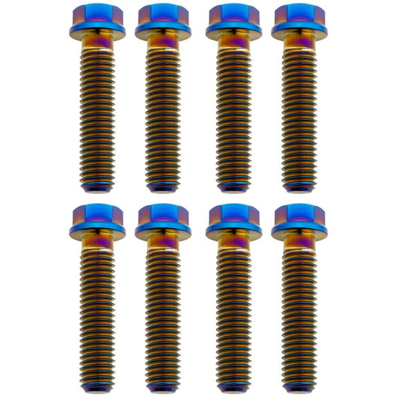 Tusk Titanium Triple Clamp Bolt Kit Burnt Blue for Yamaha Yz85 2007-2025