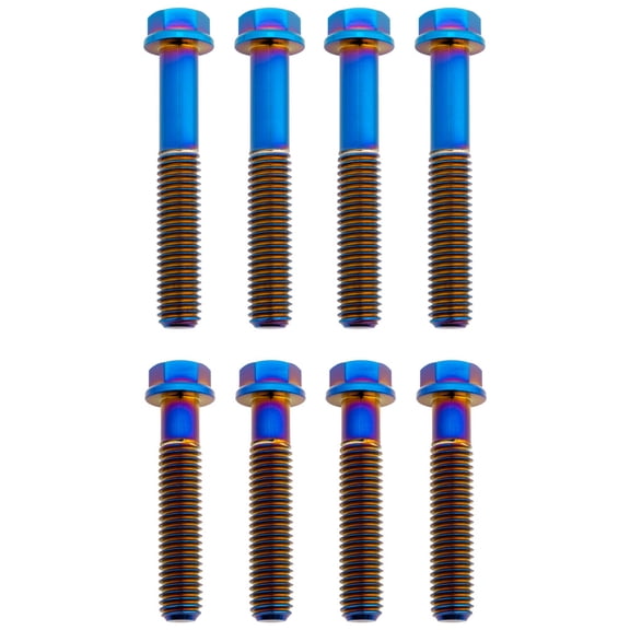 Tusk Titanium Triple Clamp Bolt Kit Fcty. Triple Clamp Burnt Blue for Husqvarna Fe 450 2016-2019,2023-2025