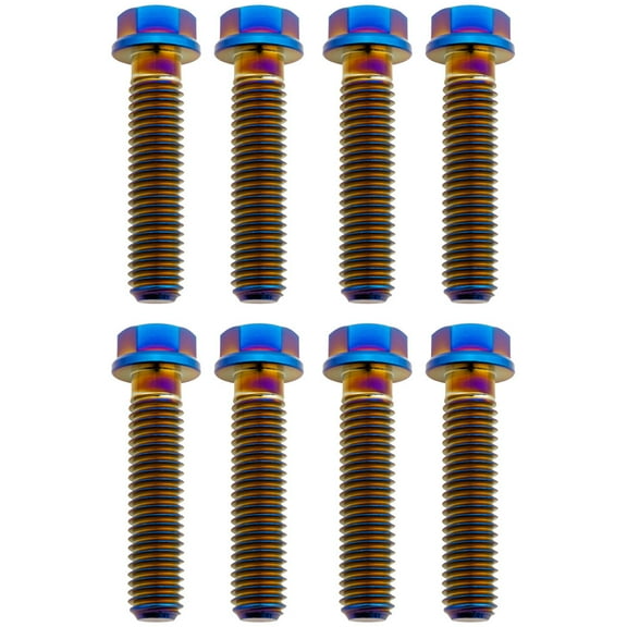 Tusk Titanium Triple Clamp Bolt Kit Luxon Triple Clamp Burnt Blue for Gas-Gas Ex 250 (FI.) 2022-2025