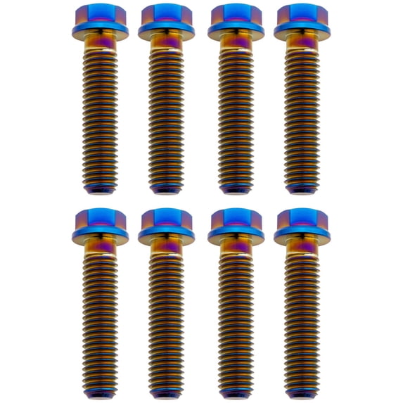 Tusk Titanium Triple Clamp Bolt Kit Luxon Triple Clamp Burnt Blue for Ktm 250 Xc-W (FI.) 2018-2025