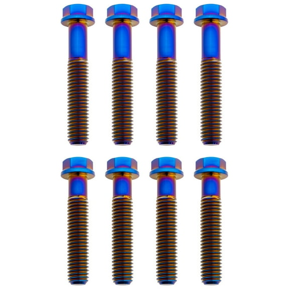 Tusk Titanium Triple Clamp Bolt Kit Ride Engineering Triple Clamp Burnt Blue for Honda Crf450R Works Ed. 2019-2025