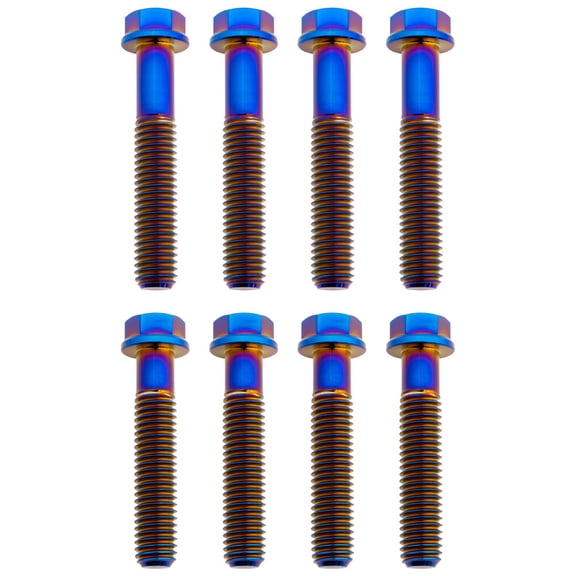 Tusk Titanium Triple Clamp Bolt Kit Ride Engineering Triple Clamp Burnt Blue for Ktm 300 Xc-W (Fi.) 2019-2025