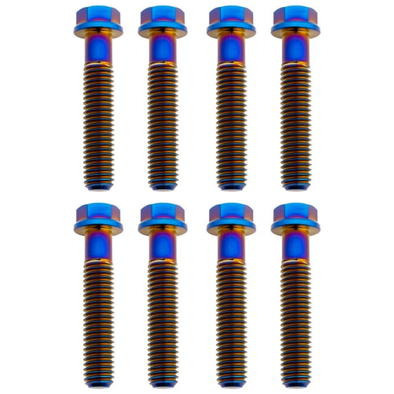 Tusk Titanium Triple Clamp Bolt Kit Split Triple Clamp Burnt Blue For GASGAS EX 250 (Fuel Injected) 2022-2025