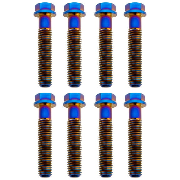 Tusk Titanium Triple Clamp Bolt Kit Split Triple Clamp Burnt Blue for Ktm 500 Xc-W 2012,2014-2016
