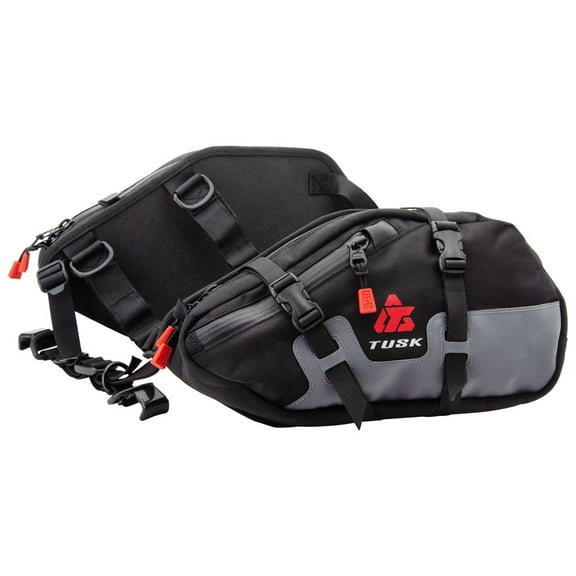 Tusk 200-582-0001 Traverse Pannier Bags - Black/Grey - Base System