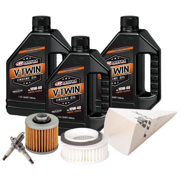 Tusk Tune Up Kit with Maxima V-Twin Mineral Oil 20w-50 V-Star 650 1998-2011