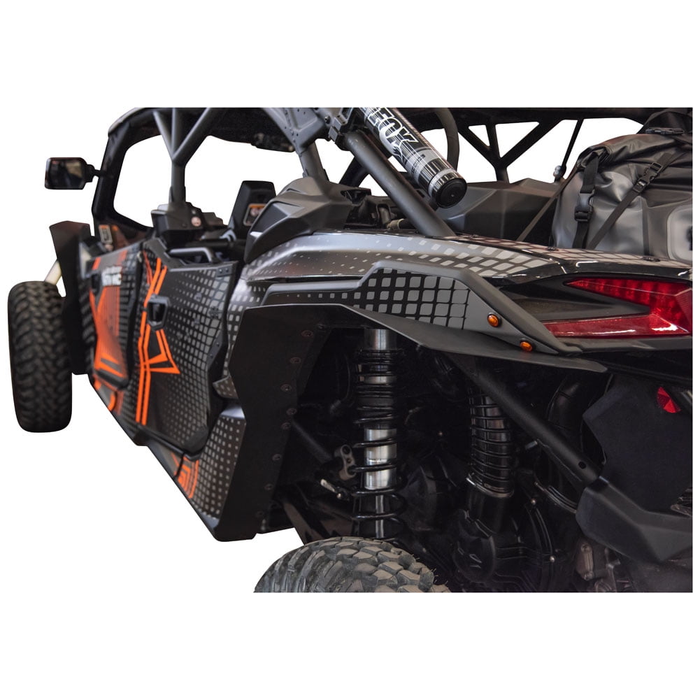 Tusk UTV Fender Flare Kit Black For CANAM Maverick X3 X MR Turbo RR 64