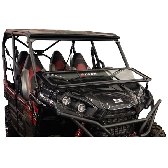 Tusk UTV Folding Glass Windshield with Windshield Wiper For Kawasaki Teryx 800 2016-2024