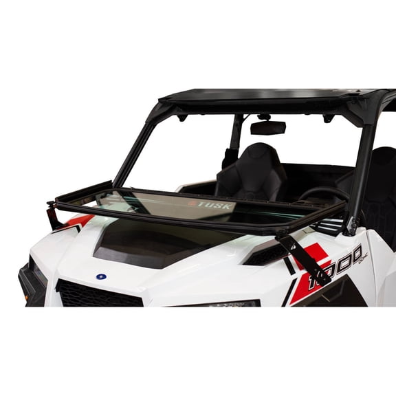 Tusk UTV Folding Glass Windshield with Windshield Wiper For Polaris GENERAL XP 1000 Ultimate 2023-2026