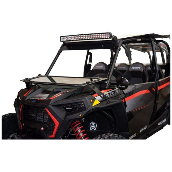 Tusk UTV Folding Glass Windshield with Windshield Wiper For Polaris RZR XP 4 1000 2019-2021