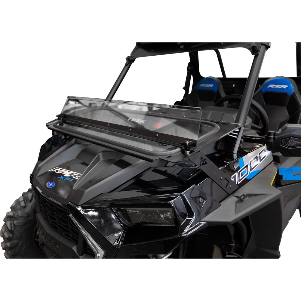 Tusk UTV Folding Glass Windshield with Windshield Wiper and Wind