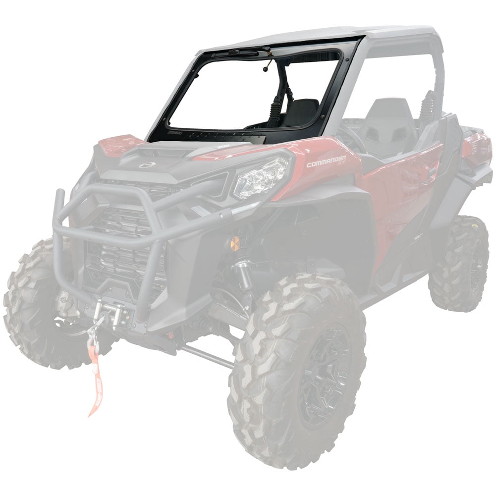 Tusk UTV Full Glass Windshield With Vent and 12" Windshield Wiper For Can-Am Commander 1000 XT 2021-2022
