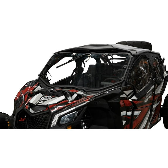 Tusk Utv Full View Glass Windshield With Windshield Wiper for Can-Am Maverick X3 Max X Rs Turbo R 72 Inch 2017-2019