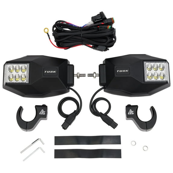Tusk UTV LED Side View Mirrors 1 3/4" - 1 7/8" For Polaris RZR XP 4 1000 Ultimate 2023-2026