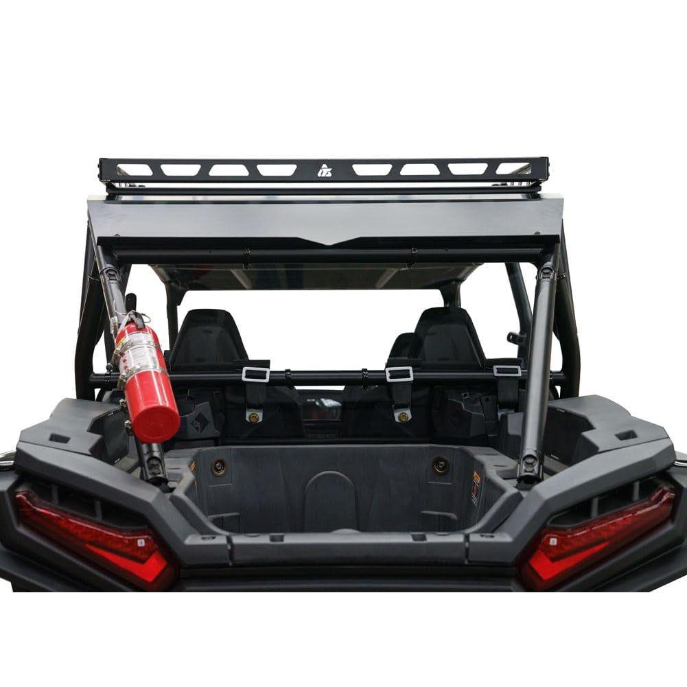 Tusk UTV Polycarb Rear Window Clear - Scratch Resistant - With Speaker Cut Outs For Polaris RZR XP 1000 Premium 2024