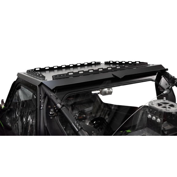 Tusk UTV Profile Aluminum Roof Roof with Tusk UTV Cargo Rack For KAWASAKI Teryx KRX 1000 Trail Edition 2022-2023