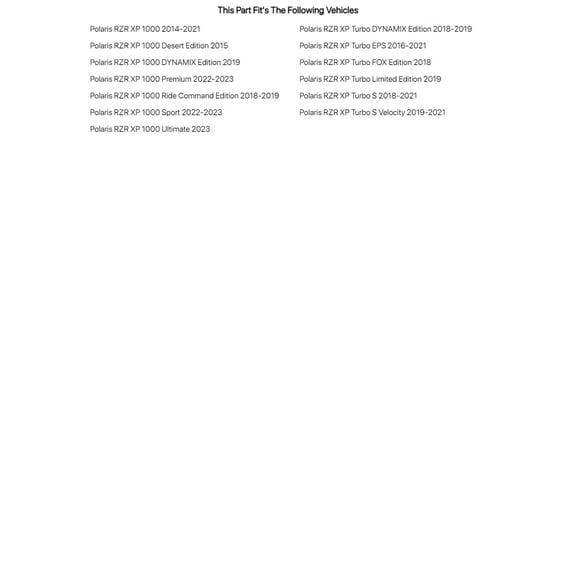 Tusk UTV Quick Release Cargo System- Bed Mounted Medium Box Black For POLARIS RZR XP 1000 Sport 2022