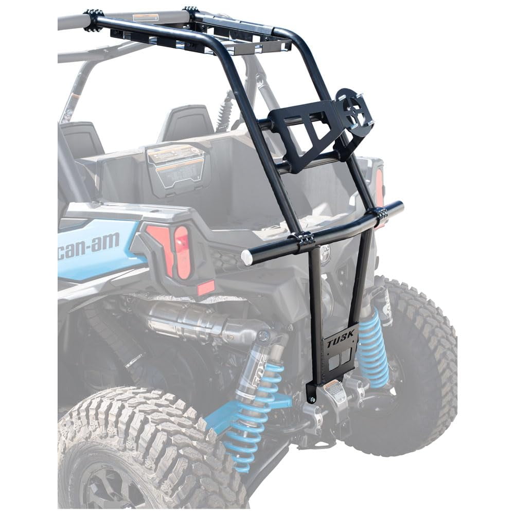 Tusk UTV Rear Bumper, Cargo Rack, and Spare Tire Carrier For Can-Am ...
