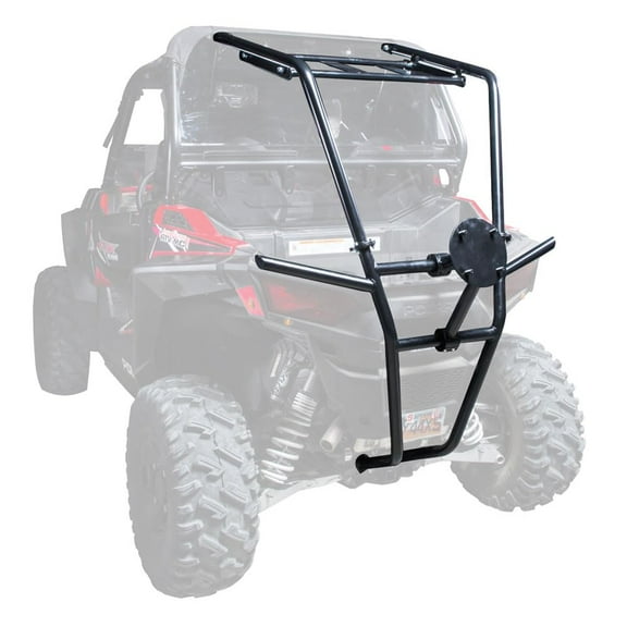 Tusk UTV Rear Bumper, Cargo Rack, and Spare Tire Carrier for Polaris RZR XP 4 Turbo EPS 2017-2018