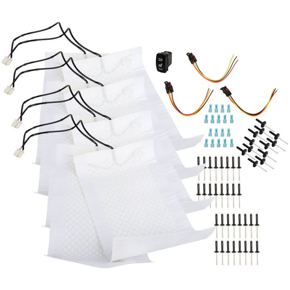 Tusk UTV Seat Heater Kit Front and Rear Seat Kit For Polaris RZR Pro R 4 Factory Armored Edition 2025