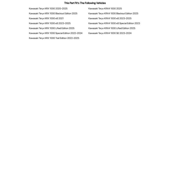 TUSK UTV Tool Roll Kit with Belt Removal Tools for Kawasaki Teryx KRX 1000 Trail Edition 2022-2025