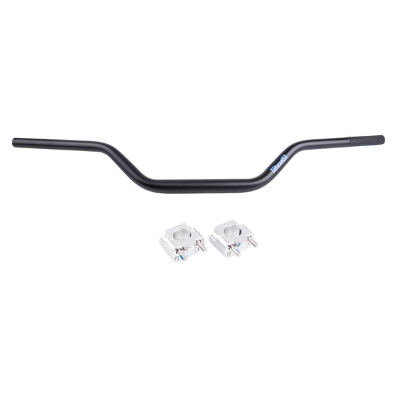 Tusk Universal Big Bar Clamp and Bar Kit Renthal FatBar Carmichael High Bend Black For KAWASAKI KLX140 2008-2009,2011-2020