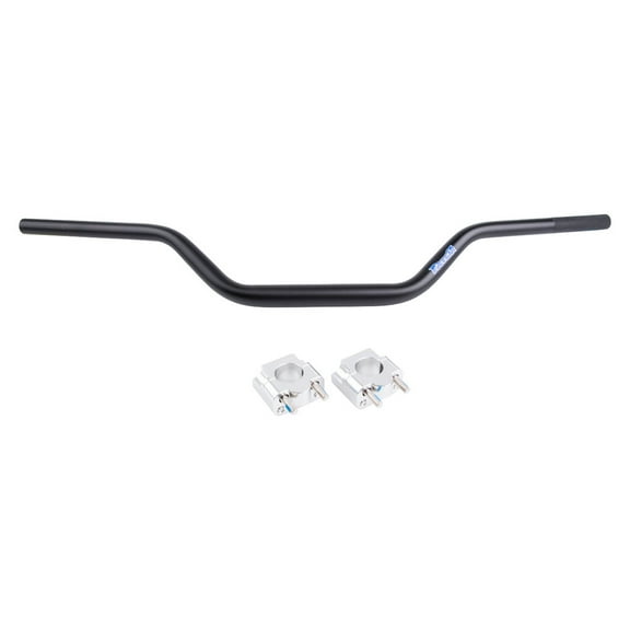 Tusk Universal Big Bar Clamp and Bar Kit Renthal FatBar Carmichael High Bend Black For YAMAHA RT1MX 1970-1971