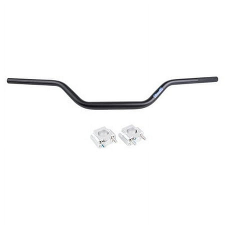Tusk Universal Big Bar Clamp and Bar Kit Renthal FatBar Carmichael High Bend Black for Suzuki V-Strom 650 DL650 2004-2009
