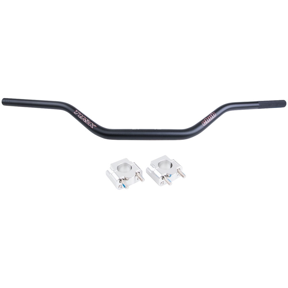 Tusk Universal Big Bar Clamp and Bar Kit Tusk Chub Big Bar Moto Bend Black For Suzuki DS125 1979-1981